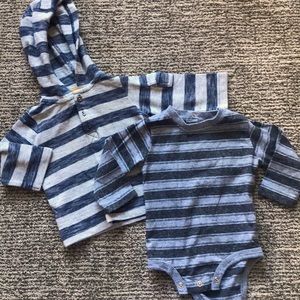 3-6 months Striped long sleeve bundle